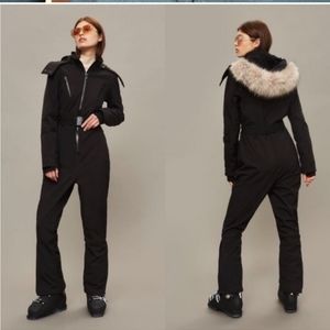 TOPSHOP SNO Black ski jumpsuit